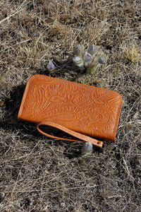 Embossed Tooled Leather Wallet