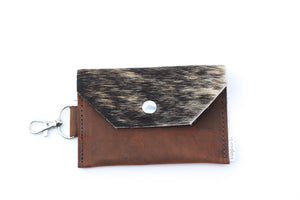 Leather & Hair On Card Wallet